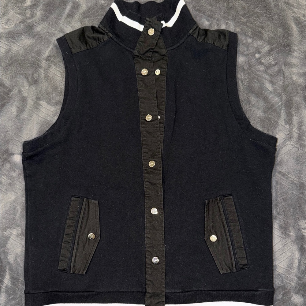 Lauren Ralph Lauren Black Cotton Vest